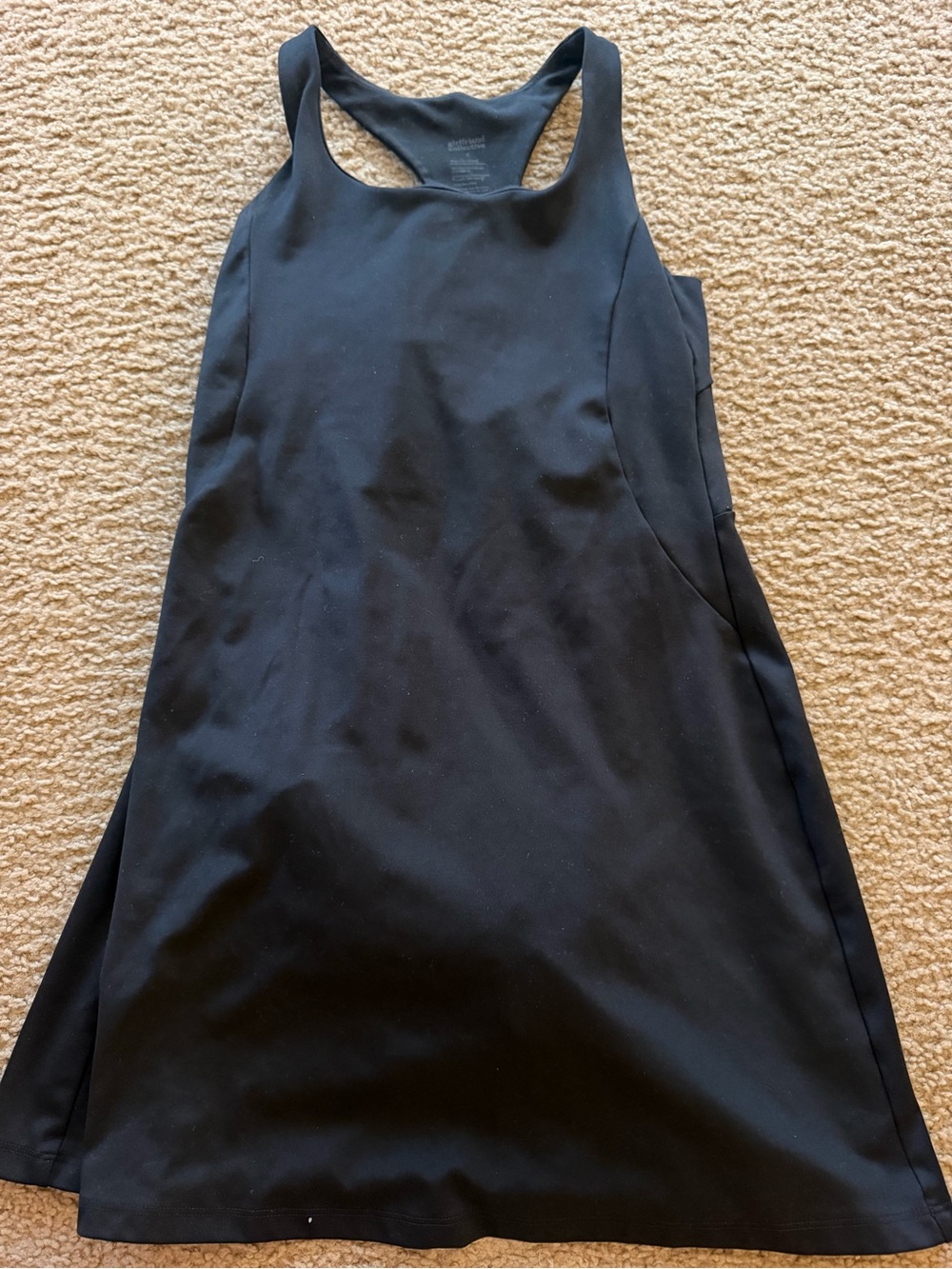 Black Racerback A-Line Athletic Dress